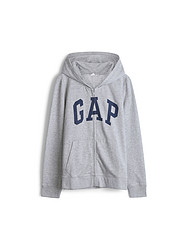 Gap/盖璞女装|Logo徽标抓绒拉链连帽卫衣