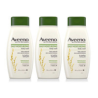 Aveeno 艾维诺 成人天然燕麦有效保湿沐浴露 532毫升/瓶 孕妇可用 3件装