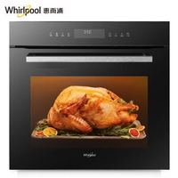 惠而浦（Whirlpool）家用专业嵌入式电烤箱烘焙易清洁黑色全触控73升大容量AKZ40E9732A