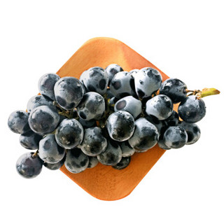 智利 进口玫瑰香 黑提 葡萄/提子 500g装 新鲜水果