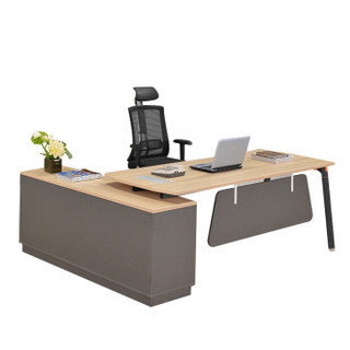 锐达星办公桌组合办公家具可定制钢架1.6米经理桌含柜不含椅