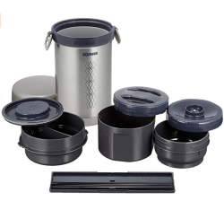 Zojirushi BENTO BAKO SL-NC09-ST 保温不锈钢午餐盒