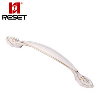 锐赛特（RESET）RST-325 拉手 柜门拉手现代简约抽屉衣柜拉手欧式高档门把手五金配件 象牙白 96孔距  A款