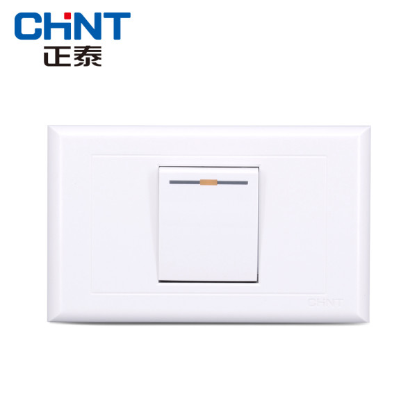 正泰墙壁开关 118型开关插座 new5g 一位一开单控开关面板
