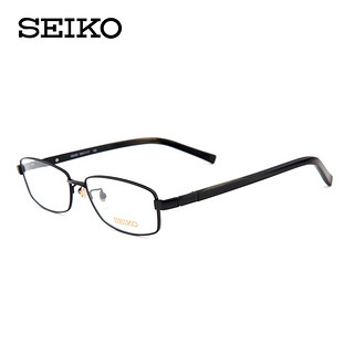 SEIKO/精工眼镜架男 商务纯钛近视眼镜框 配超轻眼睛H01117全框