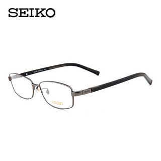 SEIKO/精工眼镜架男 商务纯钛近视眼镜框 配超轻眼睛H01117全框