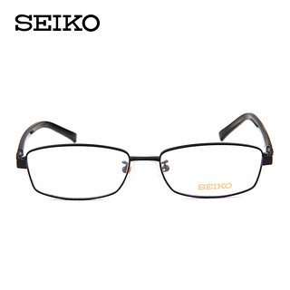 SEIKO/精工眼镜架男 商务纯钛近视眼镜框 配超轻眼睛H01117全框