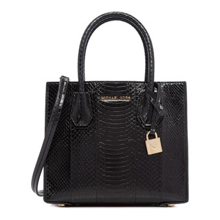 MICHAEL KORS 迈克·科尔斯 MERCER 30H7GM9M2L 黑色水蛇皮手提包