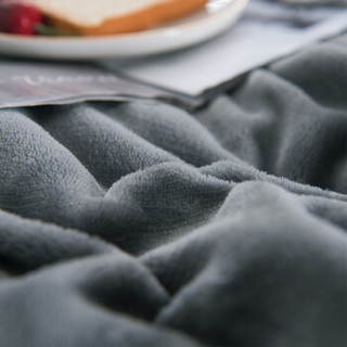 南极人NanJiren 毛毯 仿羊羔绒双面毛毯珊瑚绒毯子 空调午睡毯盖毯小被子毛巾被床单 150*200cm