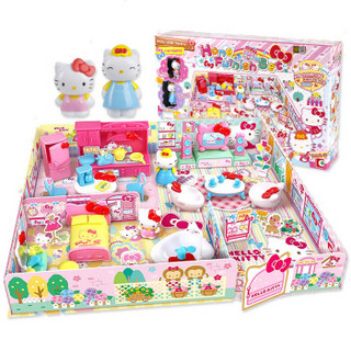 Hello Kitty凯蒂猫玩具家居套装KT猫娃娃屋房子公主女孩过家家儿童礼物KT-50061