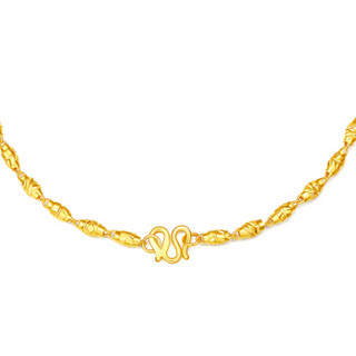 【luk kwai fook/六桂福项链】六桂福(luk kwai fook)黄金项链 橄榄珠