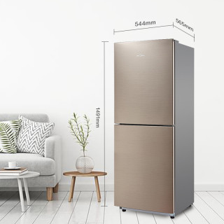 商品美的(midea)bcd-166wm爵士棕 风冷无霜 节能静音家用两门冰箱