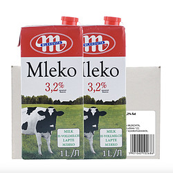 Mlekovita 进口牛奶全脂 1L*12盒 *4件