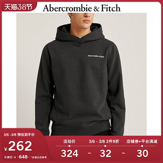 Abercrombie＆Fitch男装卫衣 A&F Logo图案套头帽衫 303064-1 AF