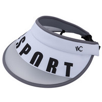 韩国VVC CM00068新款夏季女防晒帽韩版时尚运动太阳帽防紫外线百搭遮阳帽空顶帽 白色
