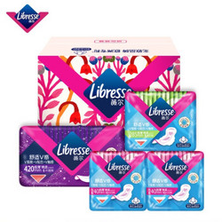 薇尔 Libresse 薇尔 日夜组合卫生巾套组（240mm*10p*2包+285mm*8p+420mm*6p）赠维达抽纸20包