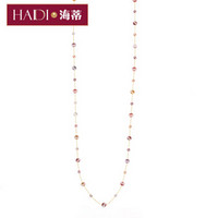 海蒂（haidi）若枫 淡水珍珠满天星长款项链 S925银 混彩色 4-9mm