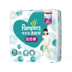 Pampers 帮宝适 清新帮泡泡拉拉裤 XXL28片 *3件