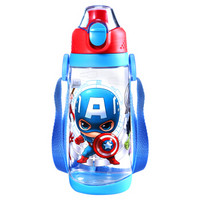 迪士尼（Disney）儿童水杯儿童水壶可爱宝宝水杯耐摔大容量背带宽口直饮杯 600ML