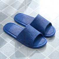 集纯（JICHUN）拖鞋男女室内外浴室凉拖鞋 20B02 蓝色 42-43