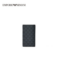 EMPORIO ARMANI阿玛尼奢侈品男士整体鹰标三折钥匙包卡包 Y4R068-YG91J DARKGREY-81072 U