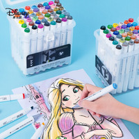迪士尼(Disney)36色双头马克笔 小学生儿童美术专用绘画笔 专业手绘设计彩笔套装 酒精油性记号笔 DM20864M