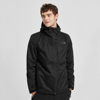 北面（the north face）19秋冬新品男士三合一保暖两件套冲锋衣外套3V9B JK3/黑色 XL