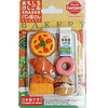 IWAKO 日本进口橡皮擦 儿童卡通可爱可拼装趣味橡皮创意文具拼接玩具西式点心卡装 ER-BRI011 面包