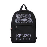 KENZO 高田贤三 中性款黑色织物虎头刺绣图案双肩背包 F00 5SF300 F20 99