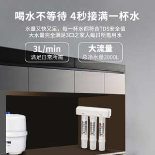 怡口（ECOWATER）新品家用净水器800GPRO无电省空间直大流量RO反渗透纯水机