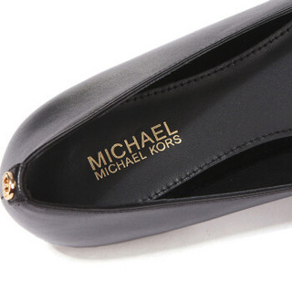 MICHAEL KORS 迈克 科尔斯 MK女士黑色牛皮尖头平底鞋 40R8SIFP3L BLACK 6/36