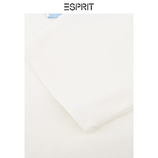 ESPRIT 埃斯普利特 女士蝴蝶结圆领棉质卫衣 089EE1J011 米白色 XS