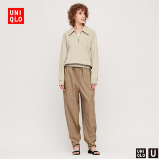 UNIQLO 优衣库 女士半拉链卫衣 424868 乳白色 L