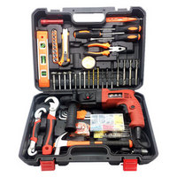 伏兴 FX350 139件套电锤工具套装 多功能轻型电锤电钻套装 家用工具箱组套