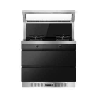 商品美的(midea)小黑盒集成灶 透明天窗 侧吸式抽油烟机燃气灶具消毒