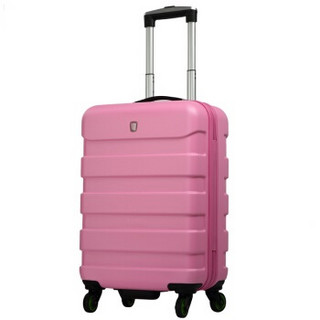 爱华仕 （OIWAS） 拉杆箱 万向轮拉杆箱ABS+PC拉杆行李箱 男女登机休闲旅行箱 24寸 6130U 粉色 *2件