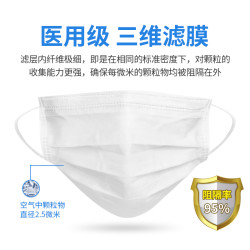 恒迪 一次性防护口罩 10只