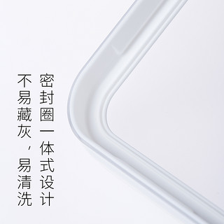 霜山日本进口厨房密封罐五谷杂粮食品收纳盒透明塑料大容量储物罐