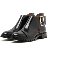 Jeffrey Campbell 饰方扣亮面平底鞋