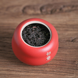 万仟堂新品茶叶罐陶瓷罐便携小号储存罐创意茶仓家用茶罐事事如意