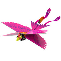 汉王出头鸟（Hanvon）儿童玩具遥控飞机 智能仿生扑翼飞行器男孩女孩礼物（紫红1）