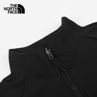 北面（The North Face ）2020春夏新品户外软壳女保暖防风防泼水夹克外套 49ET/JK3 黑色 L码