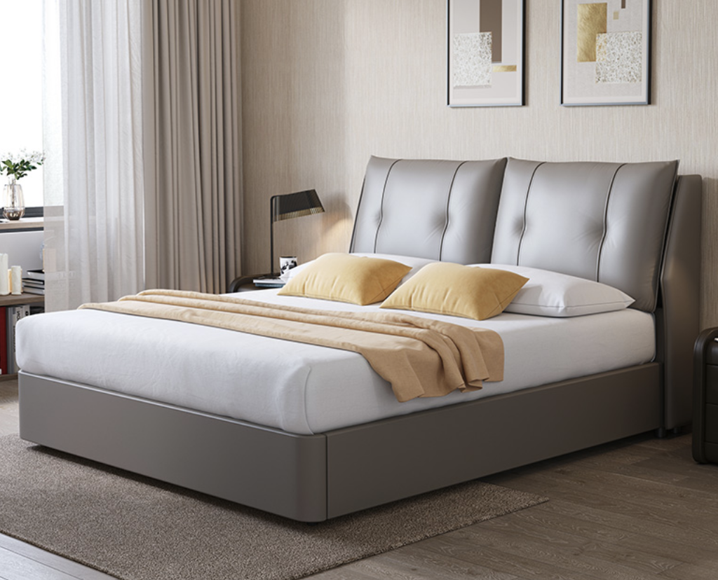 cheers 芝华仕 c039 简约真皮储物床 180*200cm