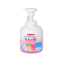 pigeon 贝亲 日本进口 婴儿桃叶精华泡沫洗发沐浴二合一450ml *2件