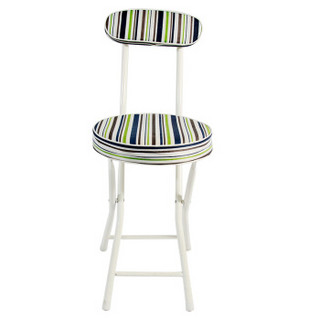 溢彩年华 舒适圆折椅 简素软垫 餐厅凳子 休闲凳 DKH1646