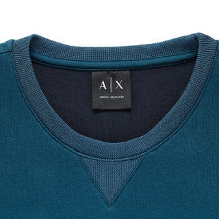 ARMANI EXCHANGE 阿玛尼奢侈品男士长袖圆领休闲上衣 6ZZM84-ZJV8Z BLUE-1552 XS