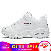 斯凯奇 SKECHERS 女子 LIFESTYLE系列 D’LITES系列时尚绑带 运动 休闲鞋 熊猫鞋 13423/WML 36.5码 US6.5码