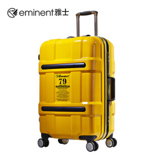 EMINENT 雅士 9C5轻便拉杆箱登机箱万向静音双排滑轮耐磨抗摔商务行李旅行箱行李箱20/25/英寸 柠檬黄 20英寸