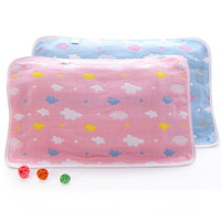 mufan 沐凡 儿童枕巾 纯棉一对2条装六层纱布柔软吸汗透气四季全棉婴儿枕头巾