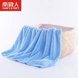 南极人（Nanjiren）婴儿浴巾新生儿吸水儿童浴巾亲肤柔软盖毯盖被 蓝色 85*150cm